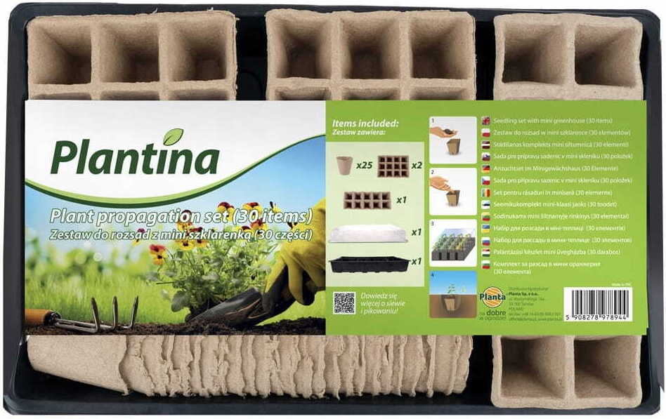 Planta Mini-Gewächshaus Setzling 30-teilig
