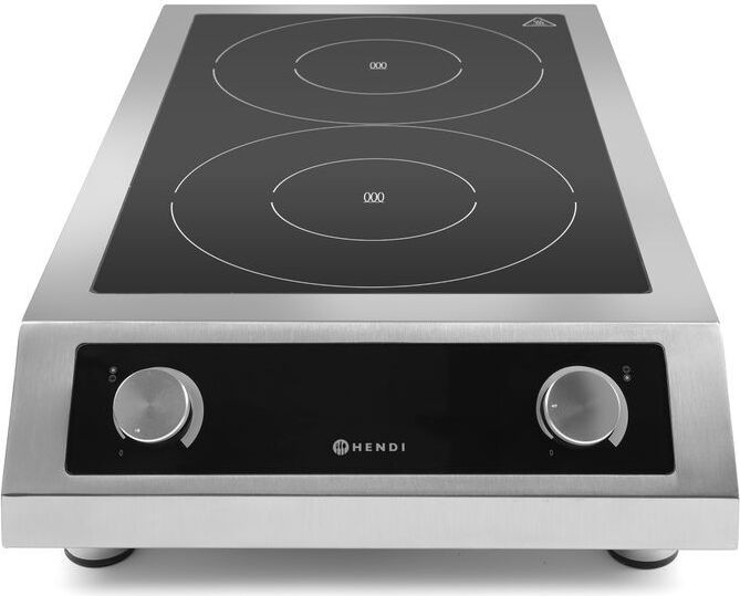 Indukčná varná doska HENDI model 7000, Profi Line, 400V/7000W, 405x700x(H)145mm