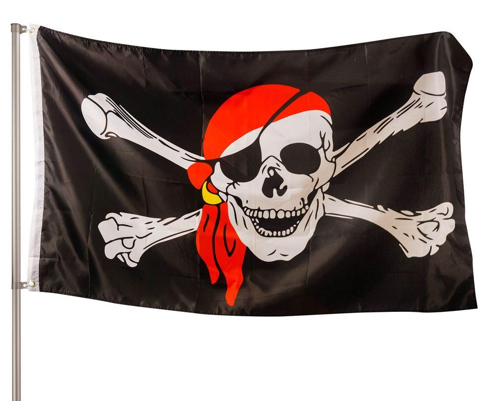 PHENO FLAGS Premium Piraten Flagge 90x150 cm Piratenflagge Pirat Fahne 965