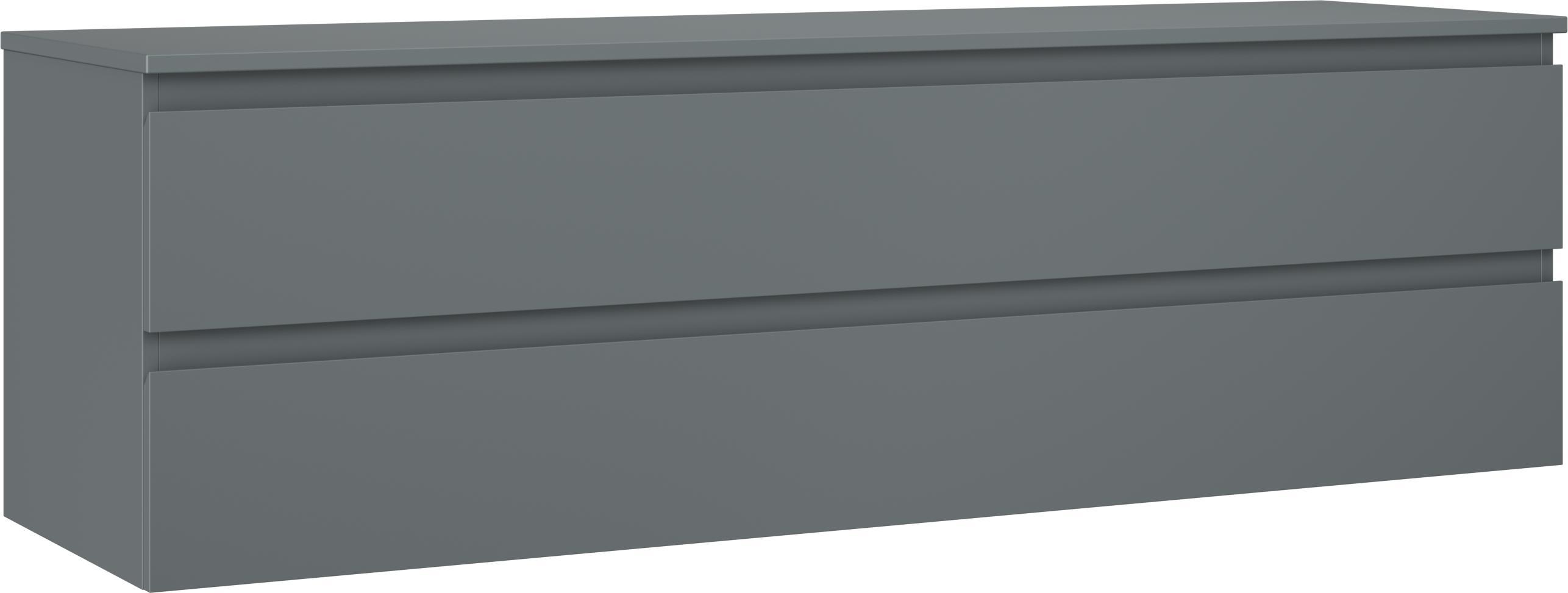 Mexen Orio Badezimmerschrank 160 cm mit Waschtisch, 2 Schubladen, graphit matt - 91A10-16047-2-BFFC66