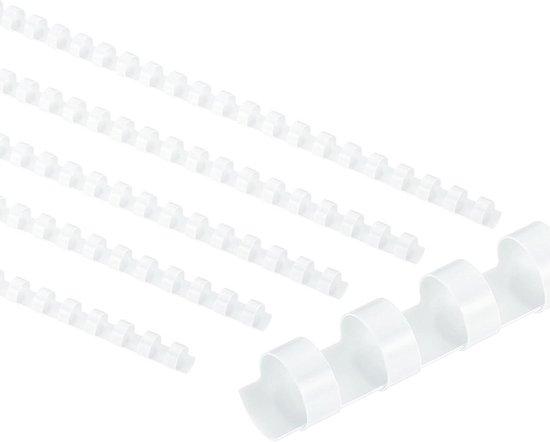 OEM Bindklemset 12 mm - 50 Stück - Kapazität 90 Blätter - Weiß - Für Papier einbinden 2026