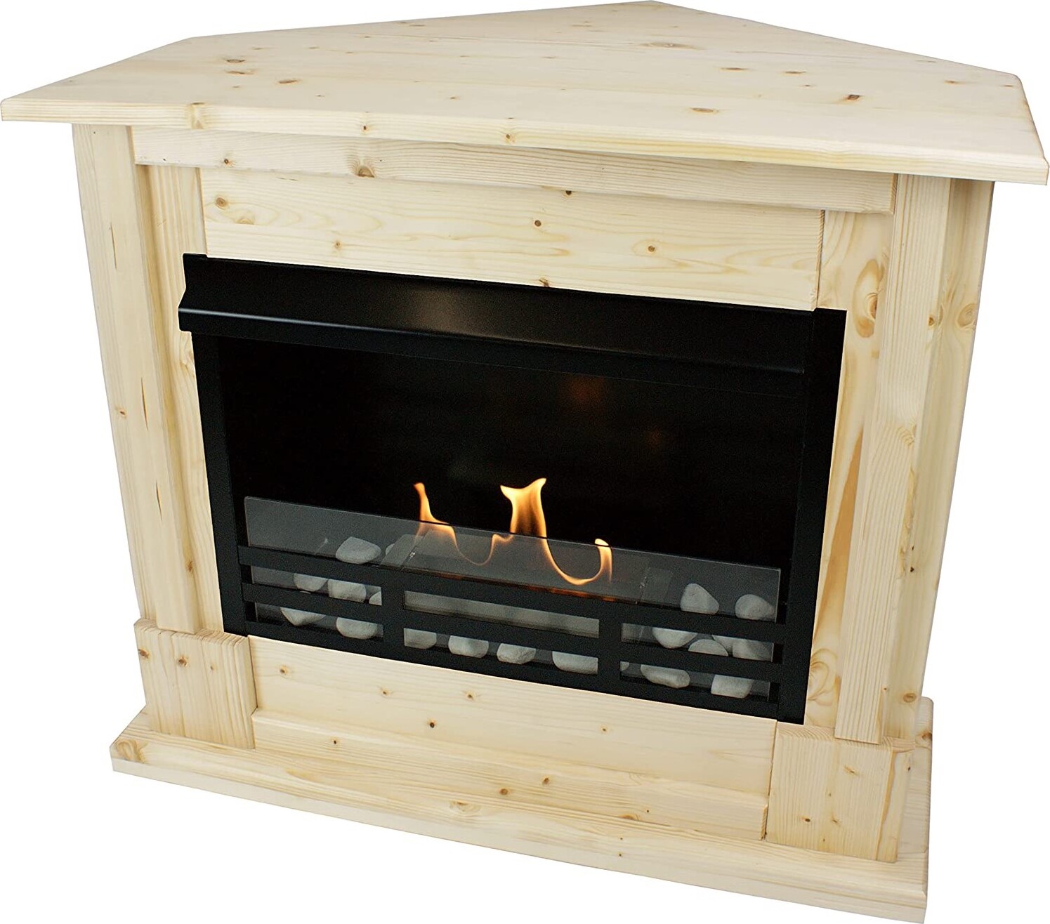 Krb na gél Krb na etanol Rohový krb Apollo Deluxe Royal - prírodný