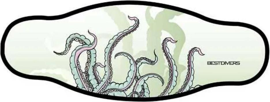 Best Divers Velcro Tape Tauchmaske Neoprenband Grün Grün One Size IN/TEN-V