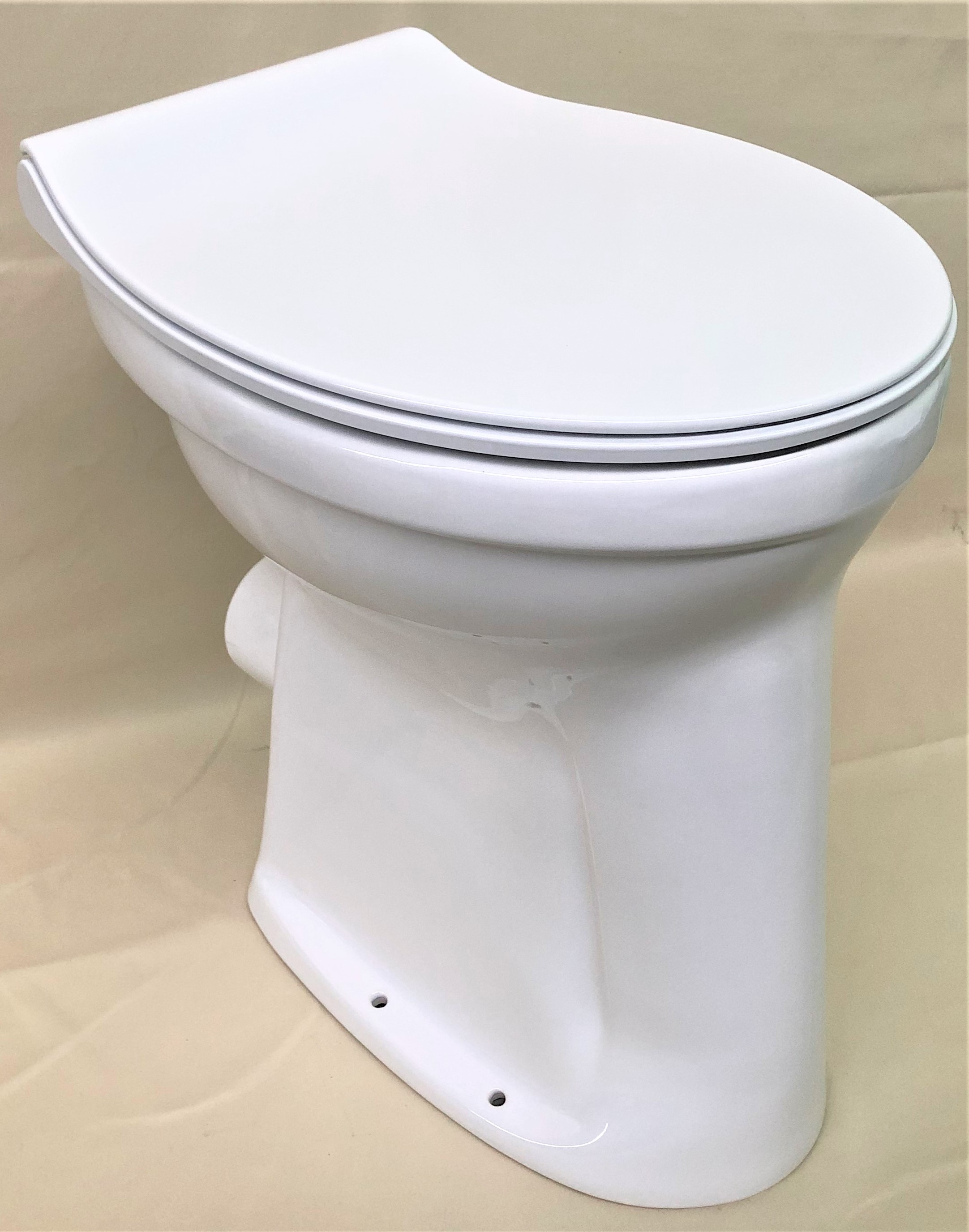 WC Stand erhöht Klosett Toilette Flachspül-WC