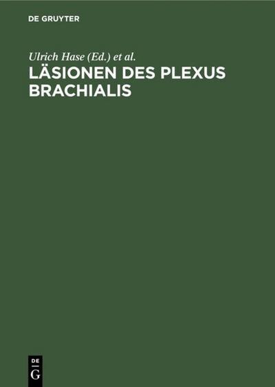 De Gruyter, Mercury Learning And Information Läsionen des Plexus brachialis