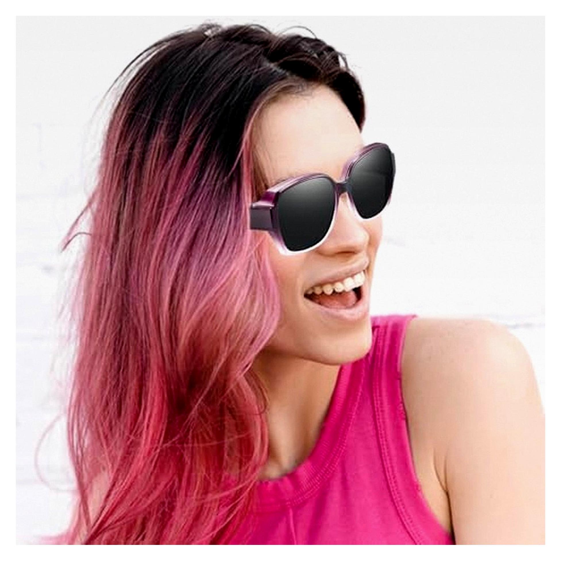 Markenlos Polarisierte Passform über Gläser Sonnenbrille - Wickeln Sie Sonnenbrillen für Frauen