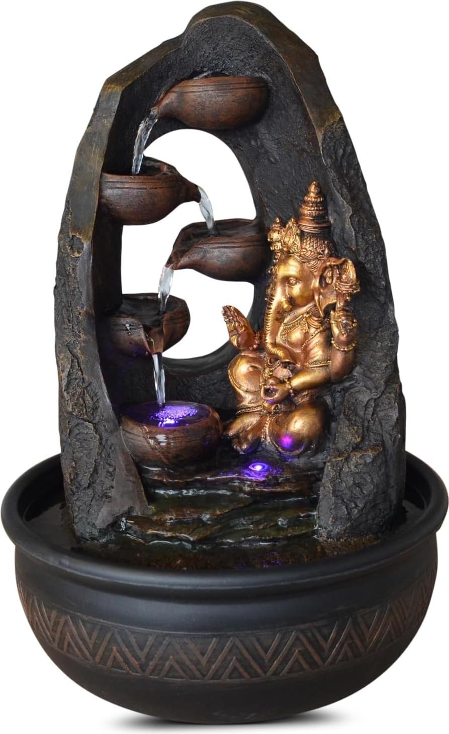 Markenlos Kamerfontein - Innenbrunnen - Tischbrunnen - Indoorbrunnen - Wasserornament - Brunnen Innen - Innenbrunnen