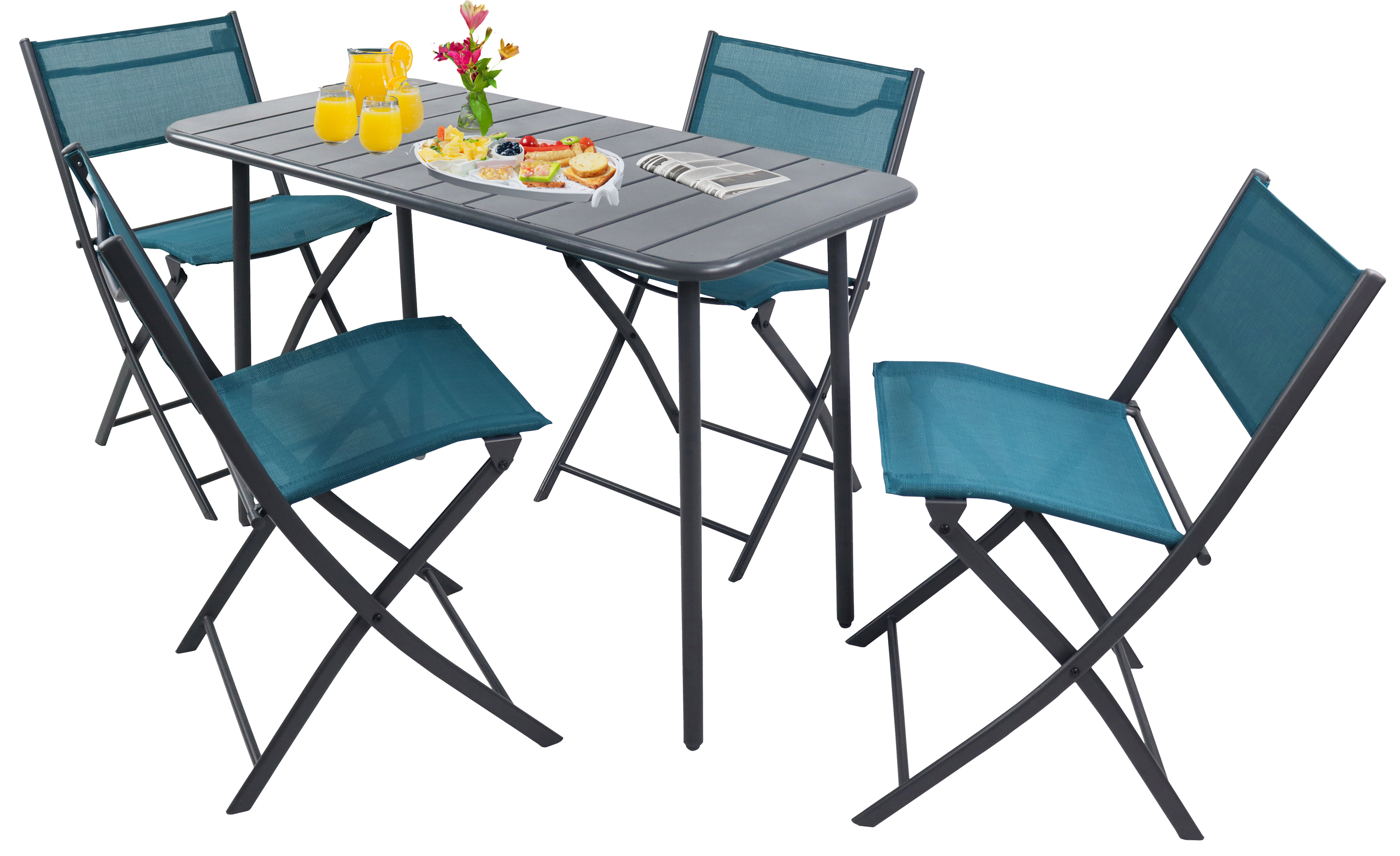 5 ks. Bistro set Balkónový set Záhradný set Sumila 110x55