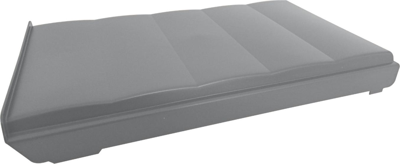 WESCO Gesamtdeckel für Abfallsammler DOUBLE-BOY 410 X / 300-2, alugrau (Art.-Nr. 8011912)