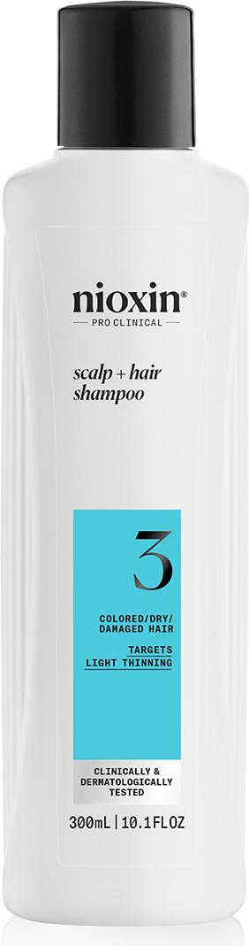 Nioxin Sistema 3 - Champú - Cabello Teñido y Dañado Con Debilitamiento Leve 300ml