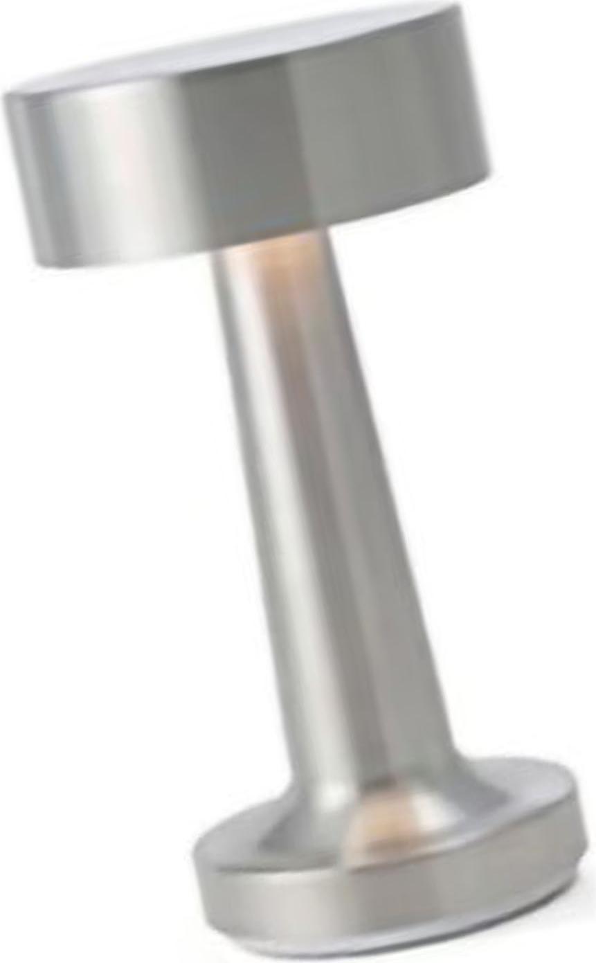 Bar lampa v tvare činky Retro dizajn Dotykový spínač LED dobíjacie bar nočné svetlo pre nočné kluby strany Strieborný C štýl
