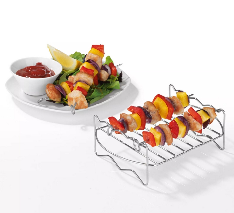 Grilovací rošt Horkovzdušná fritéza z nehrdzavejúcej ocele GOURMETmaxx