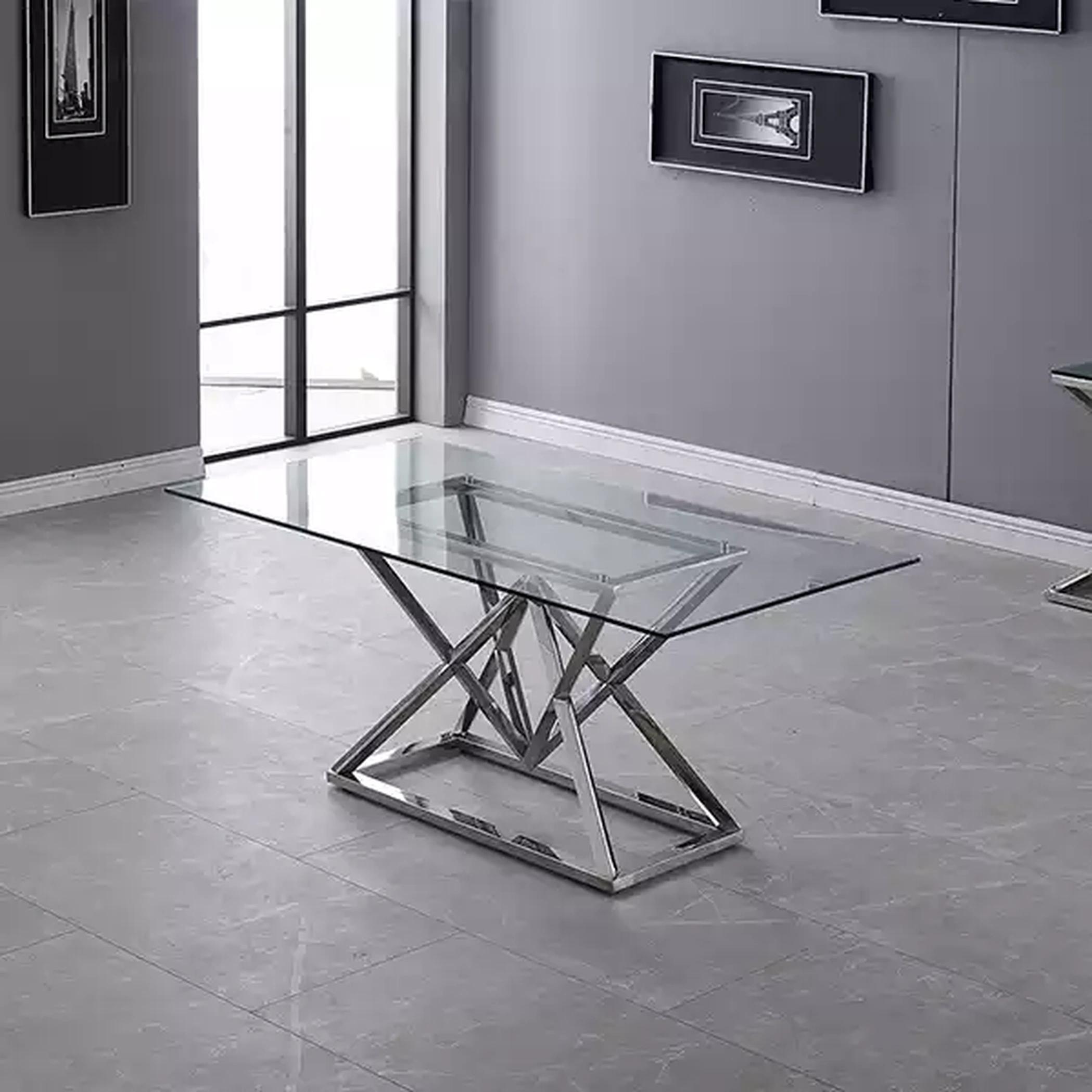 Xl Moebel Gmbh Glastisch Säulentische Silberne Tische Glastische Tisch Luxus Möbel 180x90