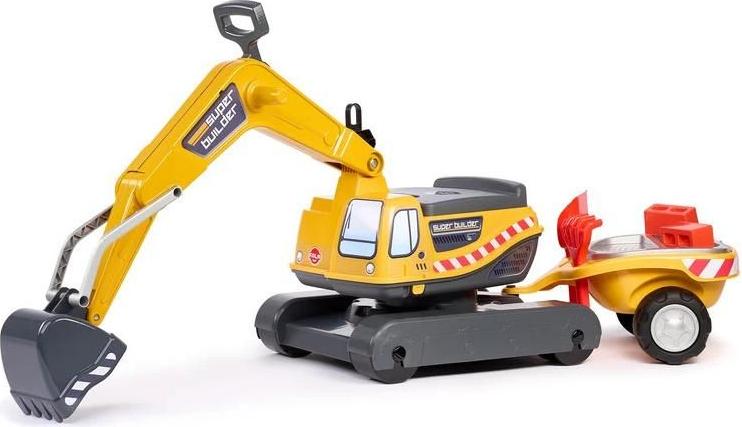 FALK - Kinder-Rutschauto Bagger mit Anhänger 808-092