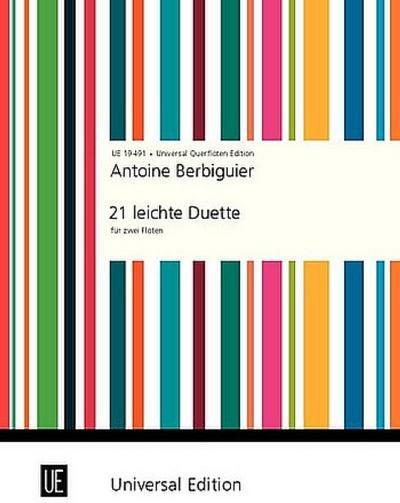 Universal Edition Musiknoten: 21 Leichte Duette, herausgegeben von Gerlof, Antje, Braun, Gerhard