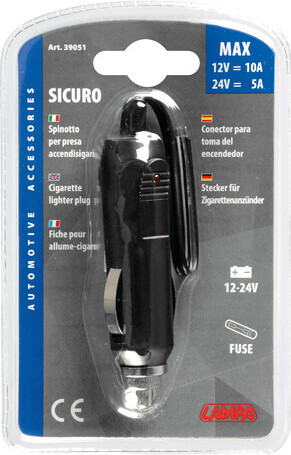 Lampa Sicher, Stecker für Zigarrenanzünder 12/24V 39051