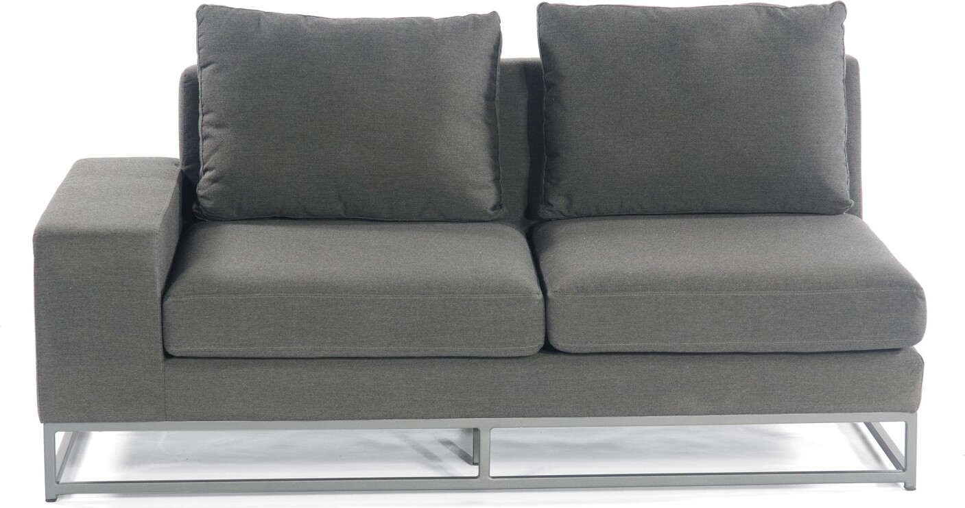 Müsing Unique Eckmodul 2-sitzer Outdoortextil Anthrazit 80071629
