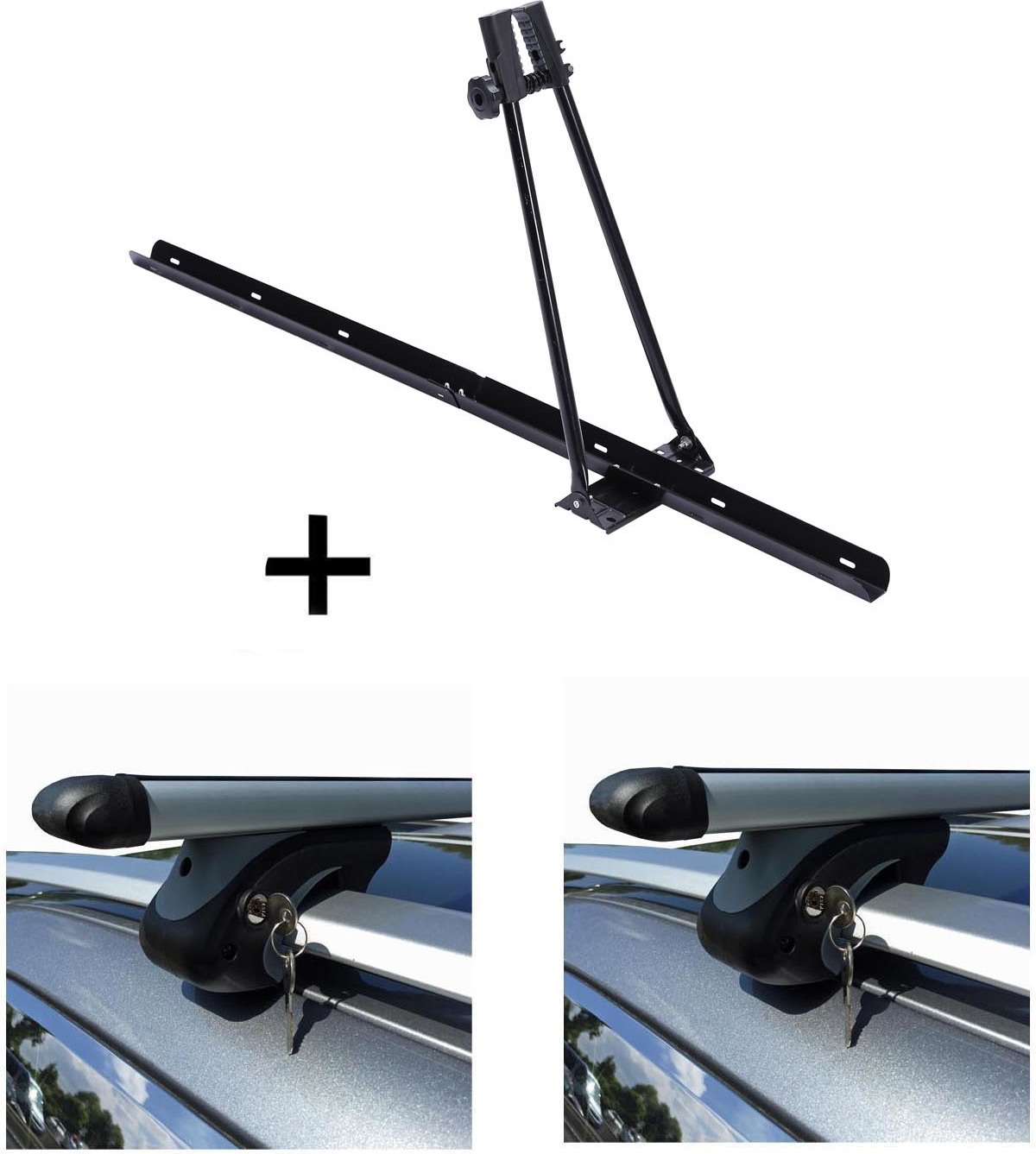 Fahrradträger ORION + Relingträger VDP L120 kompatibel mit für Mercedes C-Klasse Kombi 93-14 VDP_ORION_SC-R-005-120_cklasse