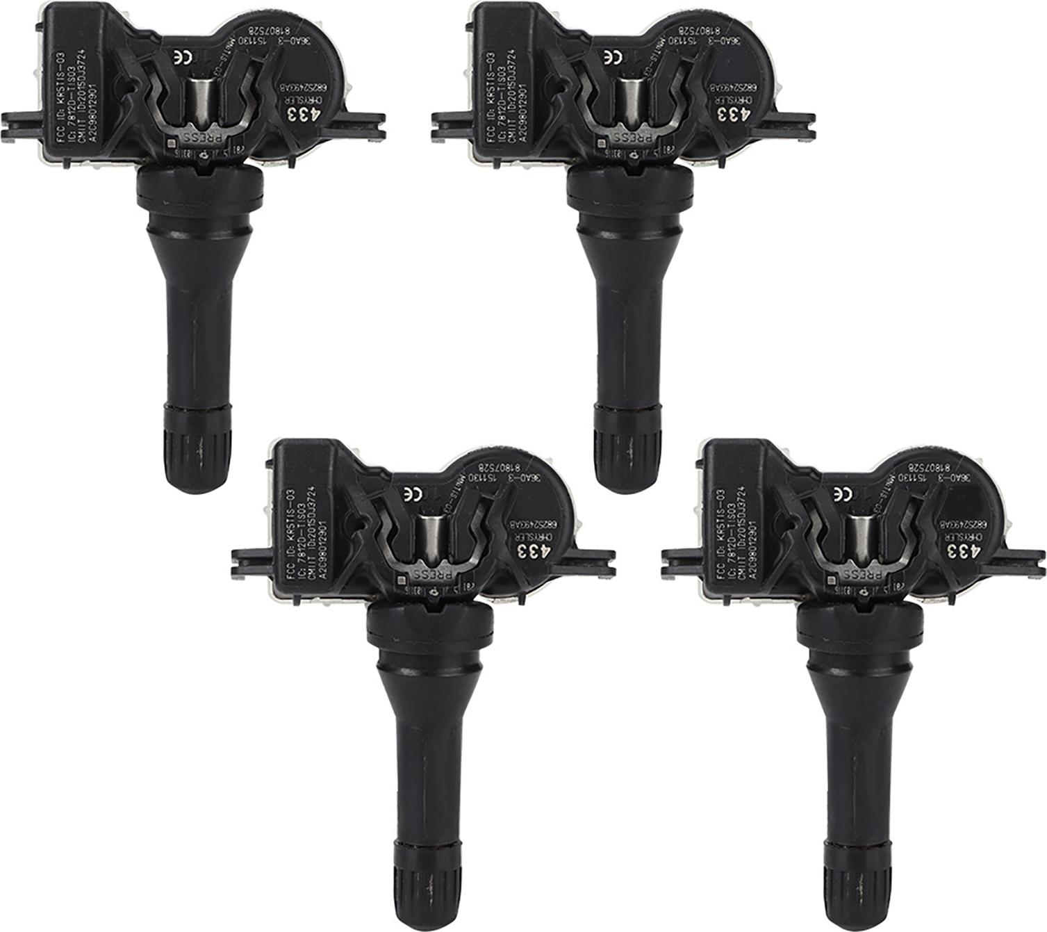 Gistuch 4 Stück Reifendrucküberwachungssensor TPMS 68252493AB Passend für Renegade