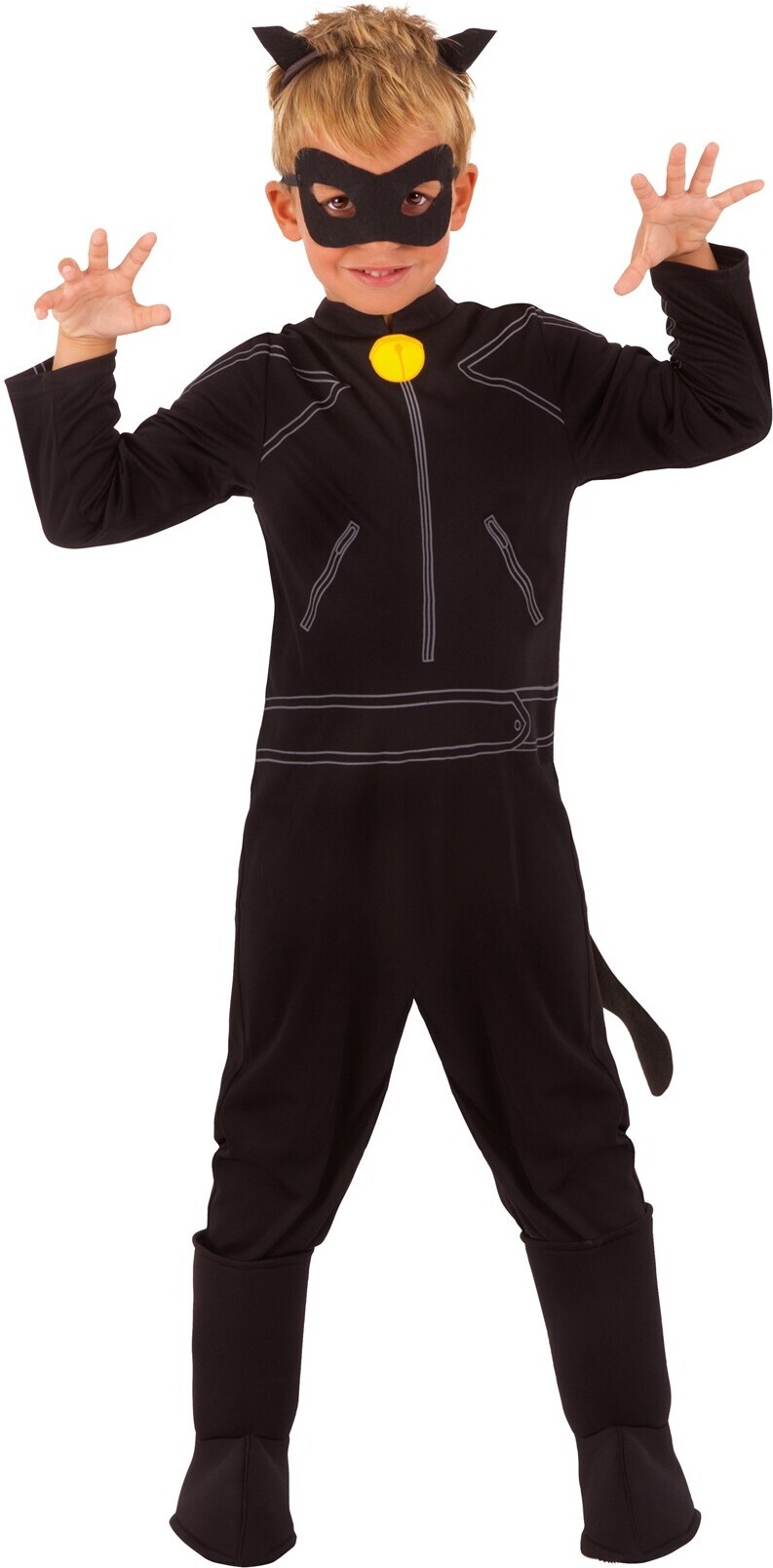 Miraculous Lady Bug Costume Cat Noir Bambini BN5541 (L)