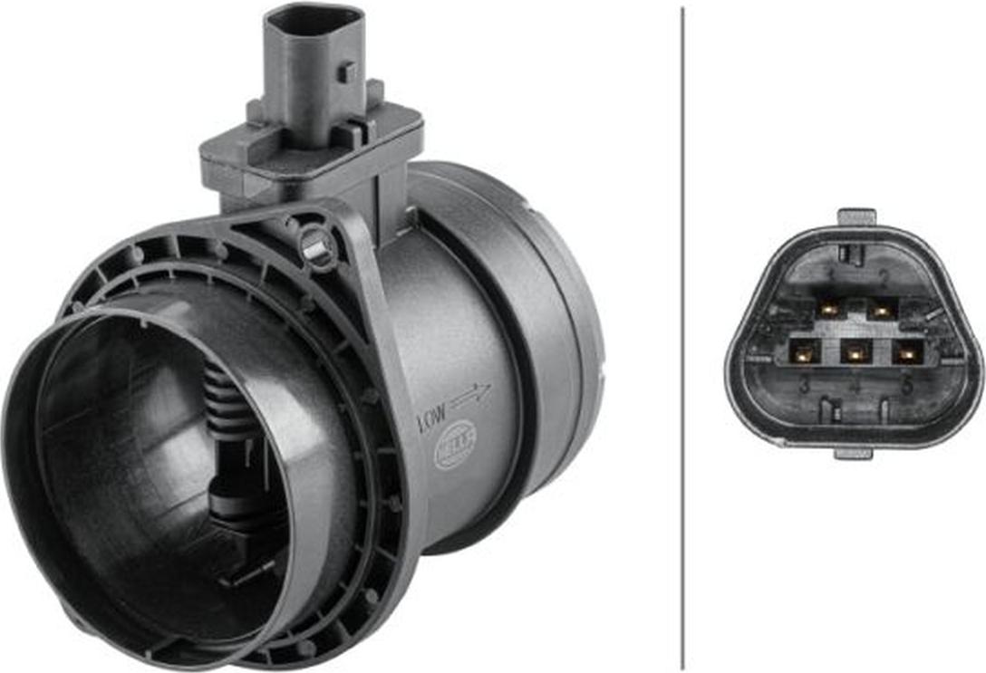 HELLA 8ET 358 095-631 Luftmassenmesser LMM für JAGUAR XF (J05, CC9) Luftmengenmesser