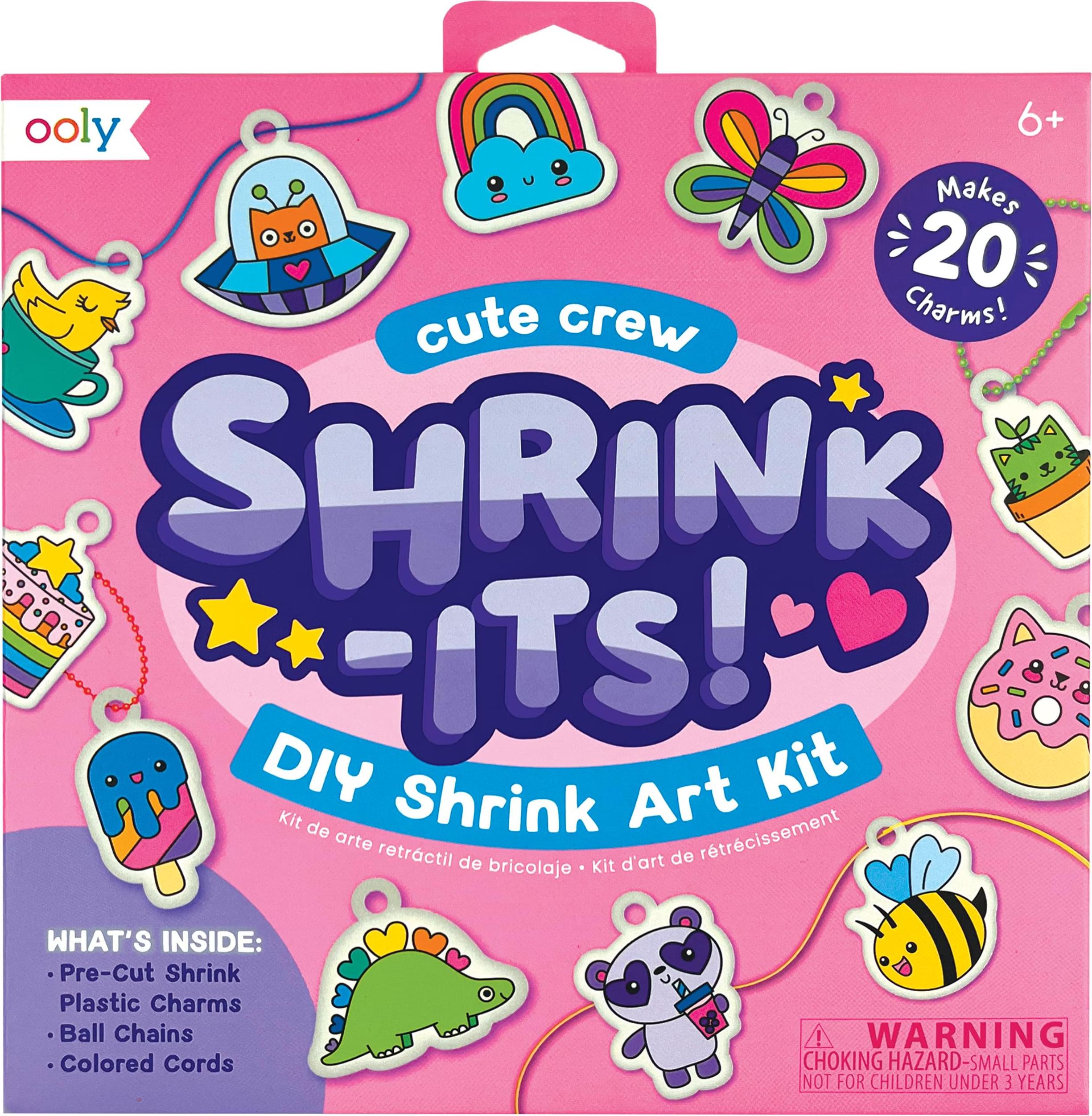 Ooly - Shrink Art Kit - Cute Crew - Schrumpfkunst Set für Kinder 161-108