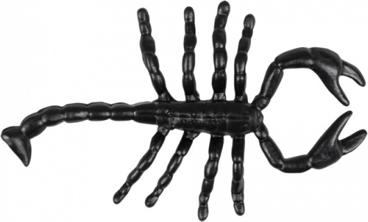 Boland skorpione 7 x 4 cm PVC schwarz 12 Stück