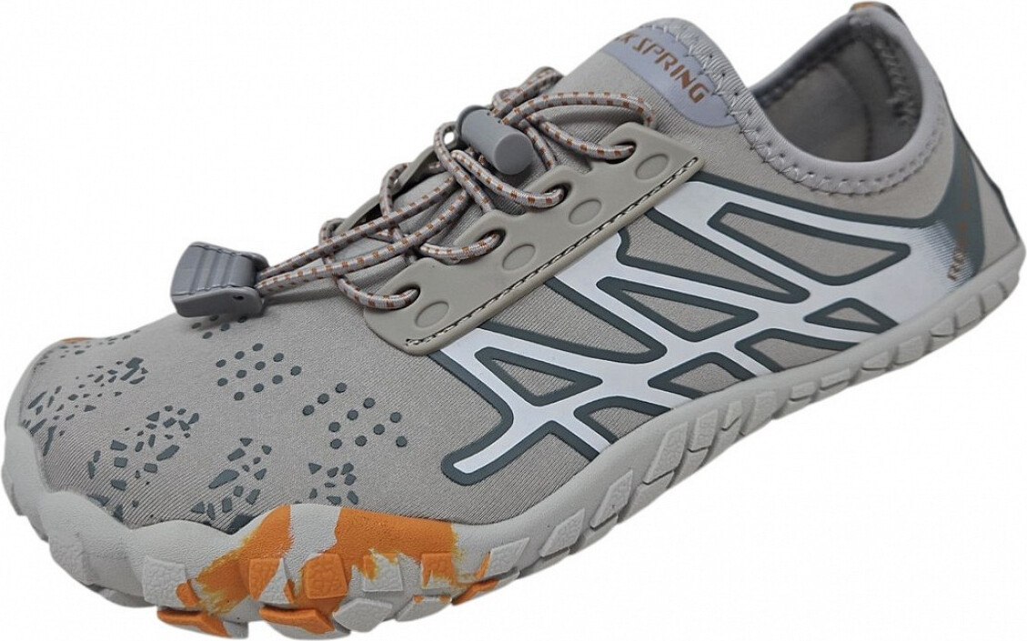 Rock Spring Barfußschuh Damen sportlicher Schnürer in Grau, Größe 40 Alex