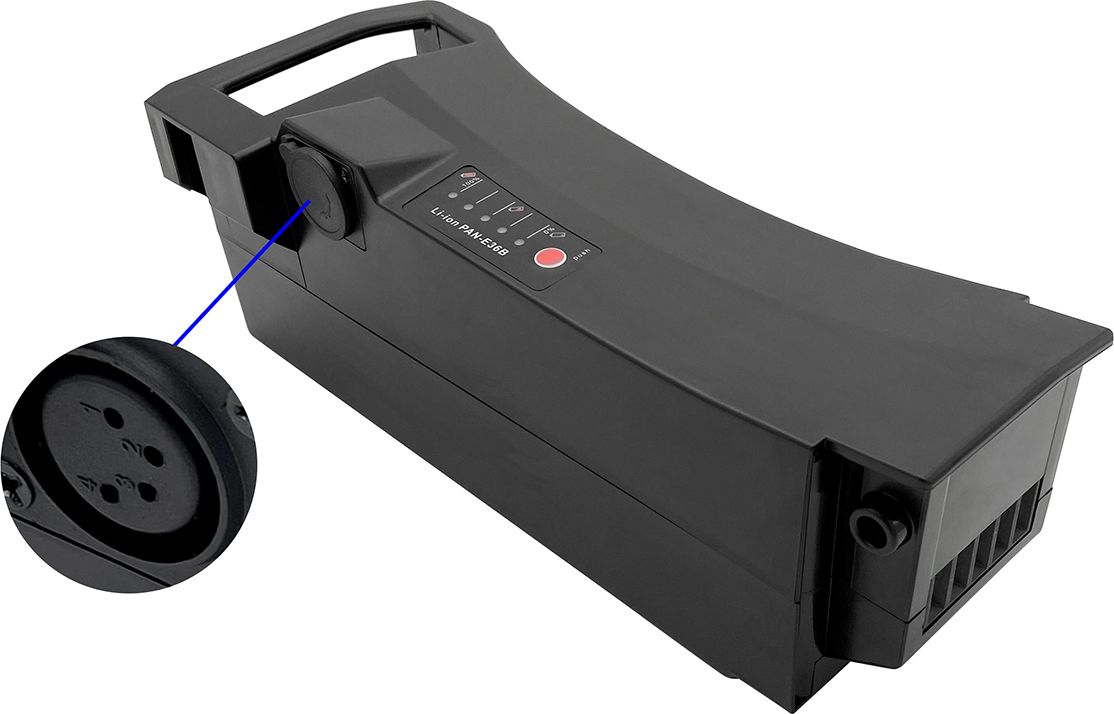 Akku für Gazelle Impulse EM C7+, Gazelle Impulse EM C8 E-Bike Elektrofahrrad 17Ah, 36V