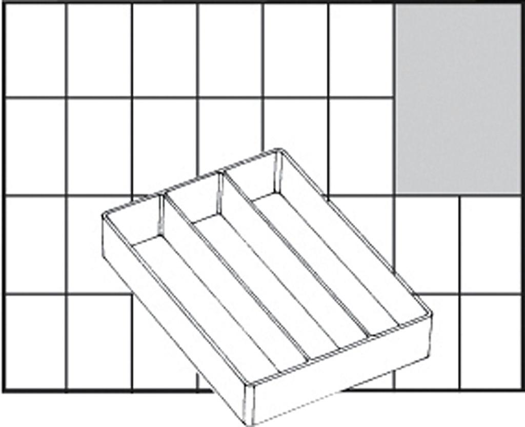 Raaco Einsatz B.79xT.109xH.24mm Einsatz A73 115742