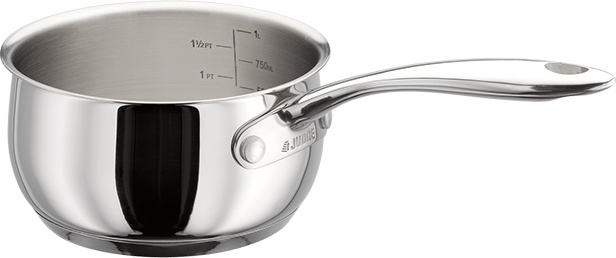 Judge Classic Milchtopf, Edelstahl, 15x9,5 cm, 1 l, Silber