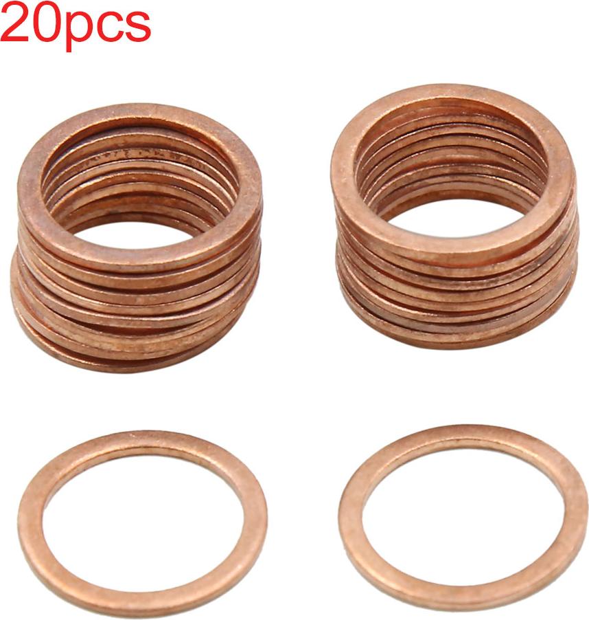 F FIERCE CYCLE Unterlegscheiben 20 Stk. Kupferscheibe 14 x 18mm Innen Dichtung a18110500ux0716