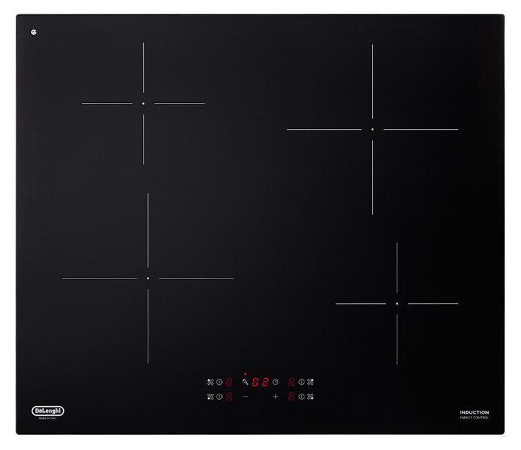De'Longhi PIN 62 Black Vstavaná indukčná varná doska 60 cm so 4 horákmi