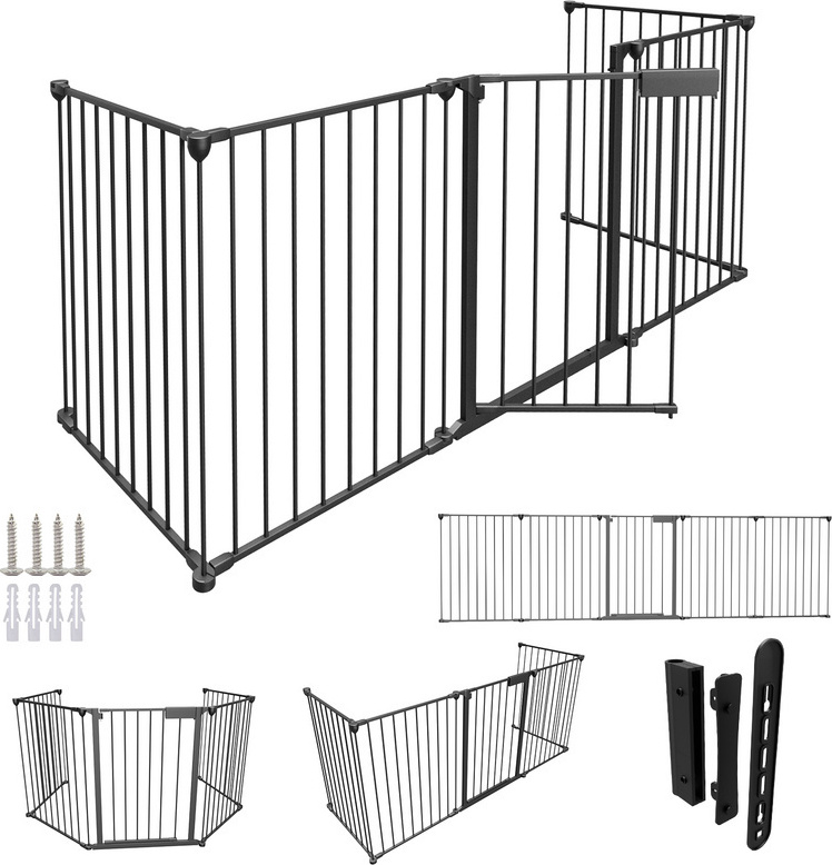 TolleTour Kaminschutzgitter Absperrgitter Türschutzgitter Kaminfunkenschutz Schwarz RL-HG9160-1-HESjhb