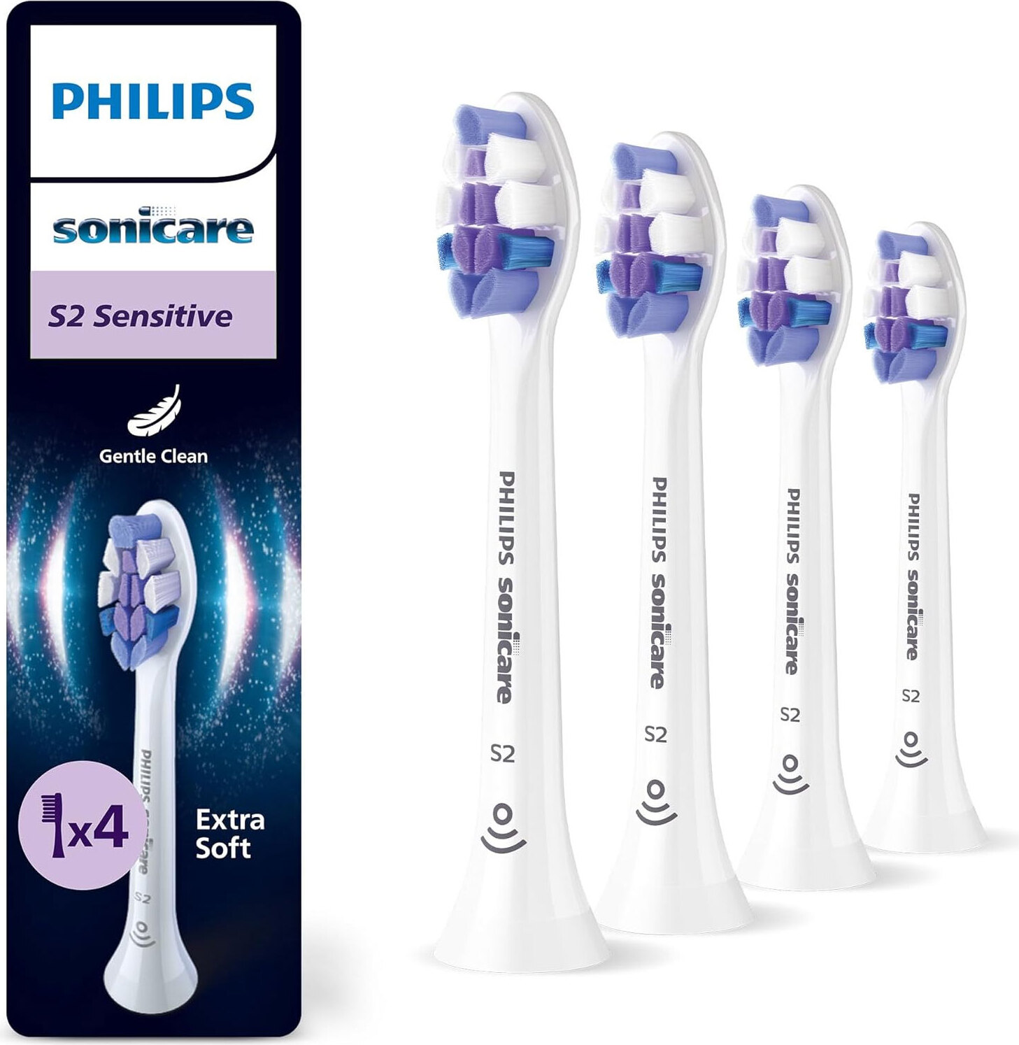 Philips Sensitive HX6054/87 4er-Pack Brstenkpfe AGAPHIZMN0060