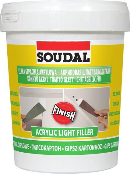 Soudal Leichte Weisse Acrylspachtelmasse 0,9 L – Spachtel A0.9