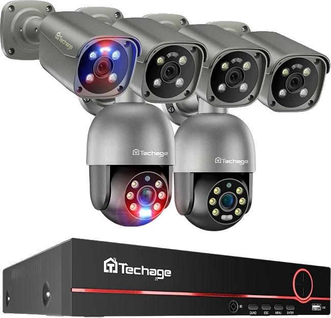 Kamerový systém, rozlíšenie 8MP, obojsmerný zvuk, 8CH NVR 6 kamier B, 1T
