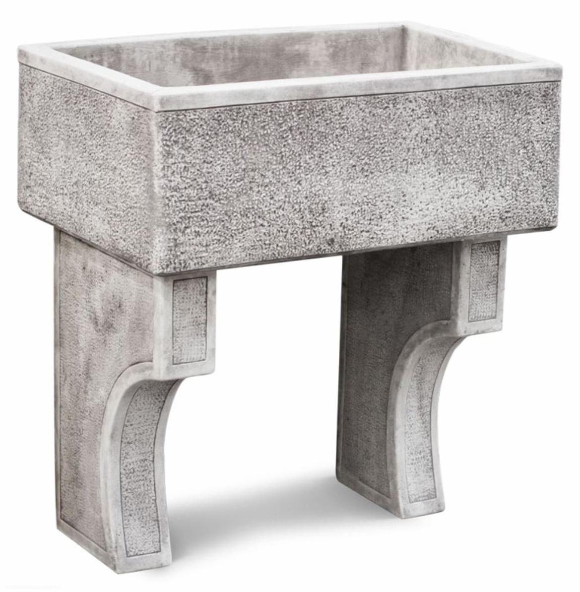 Casa Padrino Jugendstil Gartenspüle Antik Grau 80 x 50 x H. 90 cm
