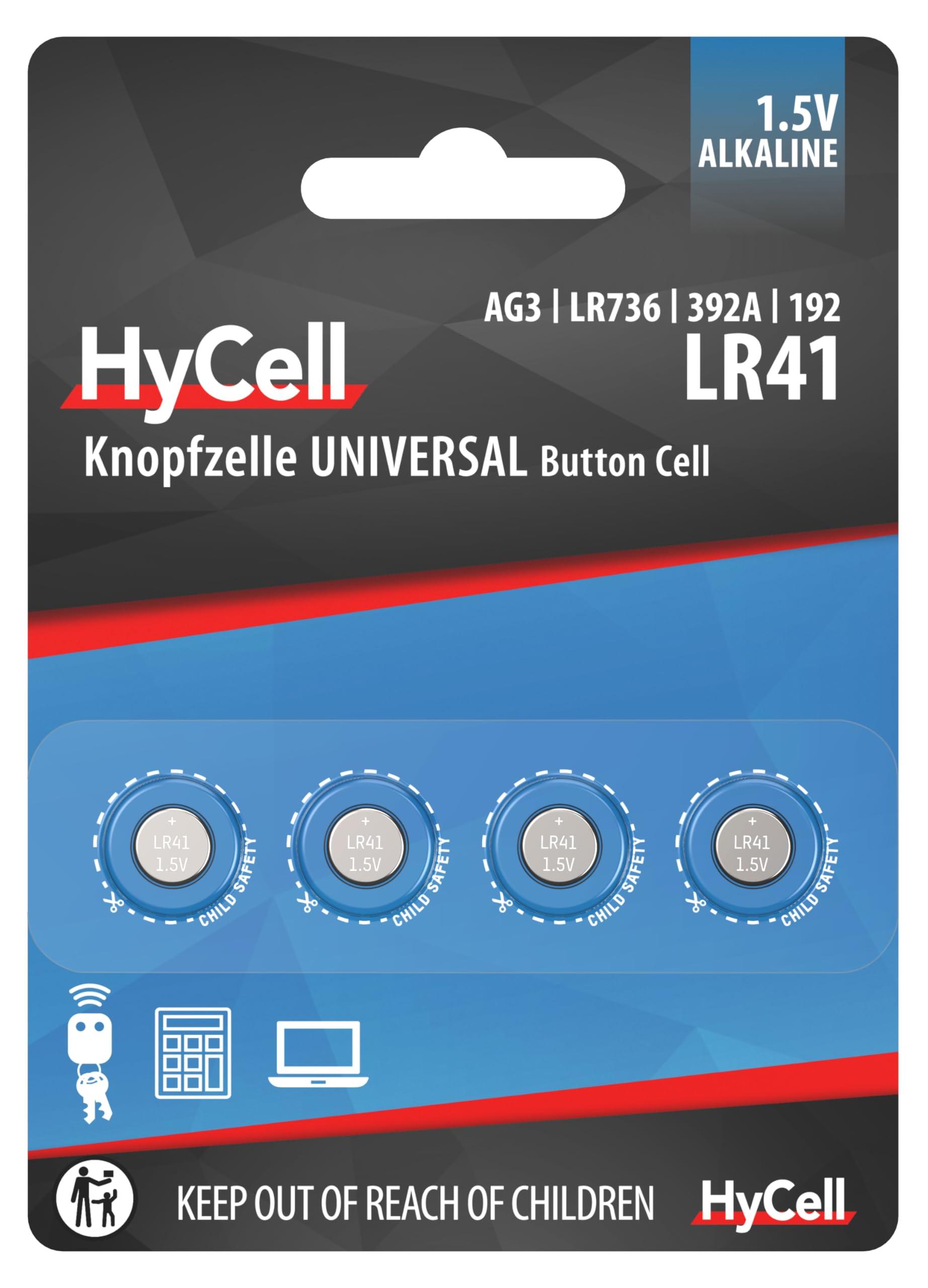 Hycell 4 gombíkové články HyCell LR41 1,5 V Jednorazové batérie