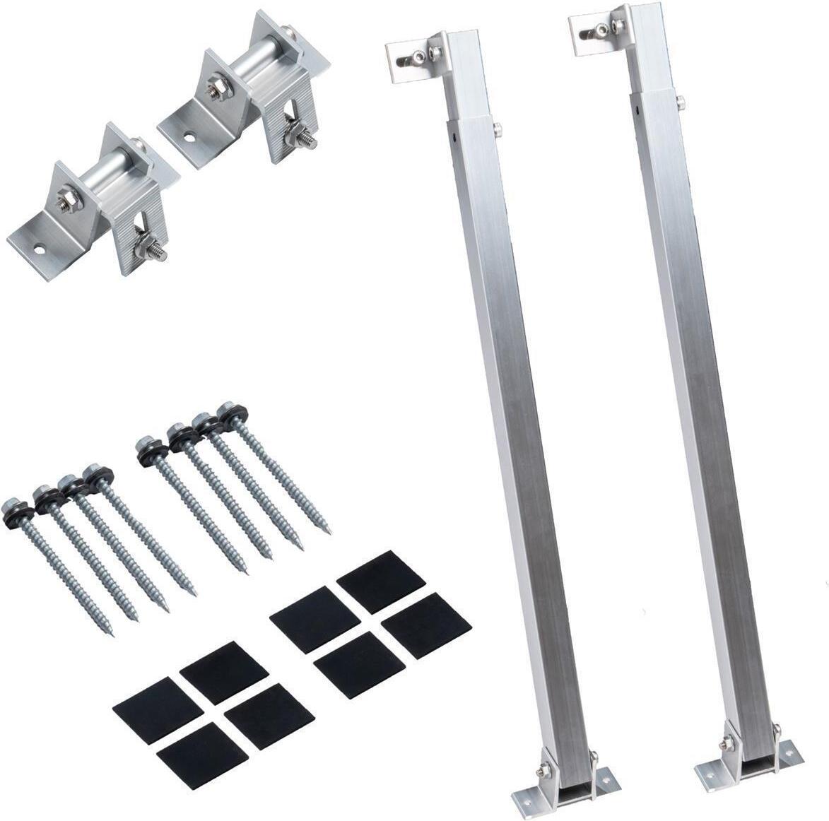 Electronicx Modulhalterung für Solarmodule, 1 Set, 30°–60°, silberfarben AR603