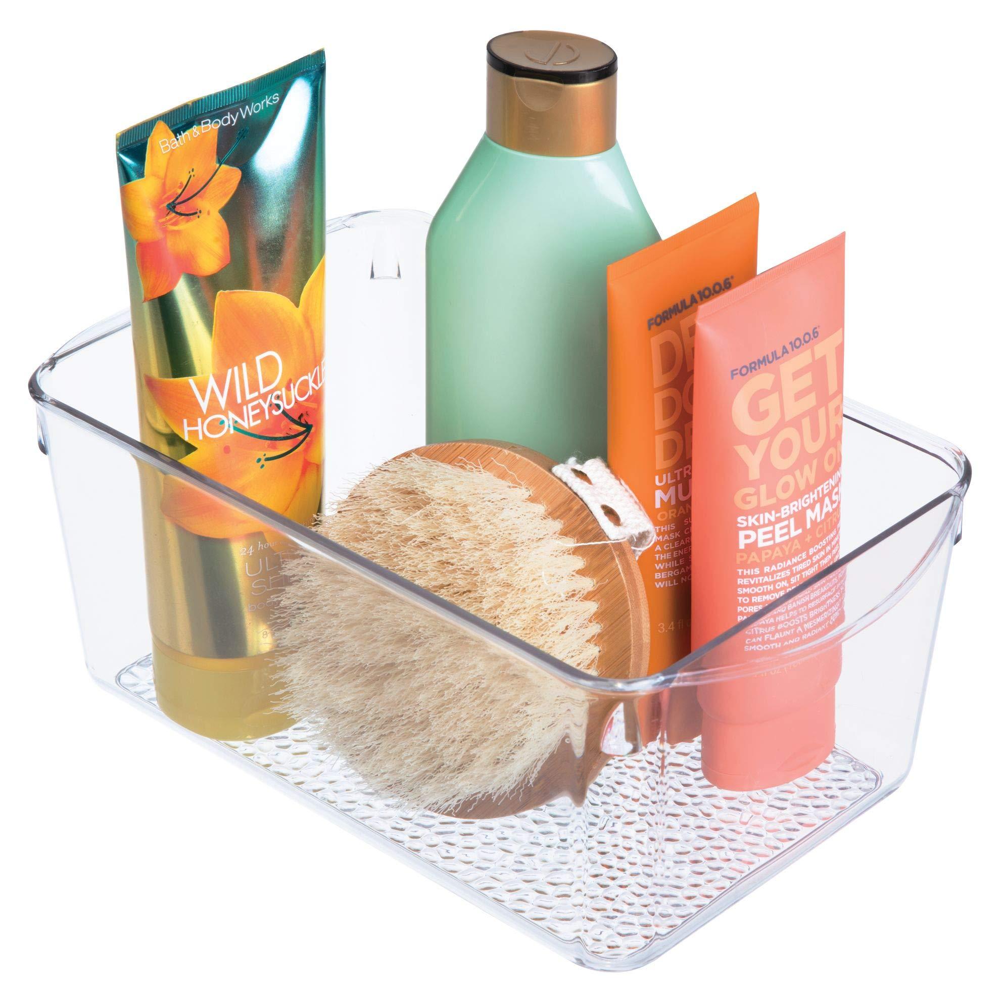 Markenlos iDesign Kosmetik-Organizer, Aufbewahrungsbox aus Kunststoff für Kosmetik- und Schönheitsprodukte, transparent