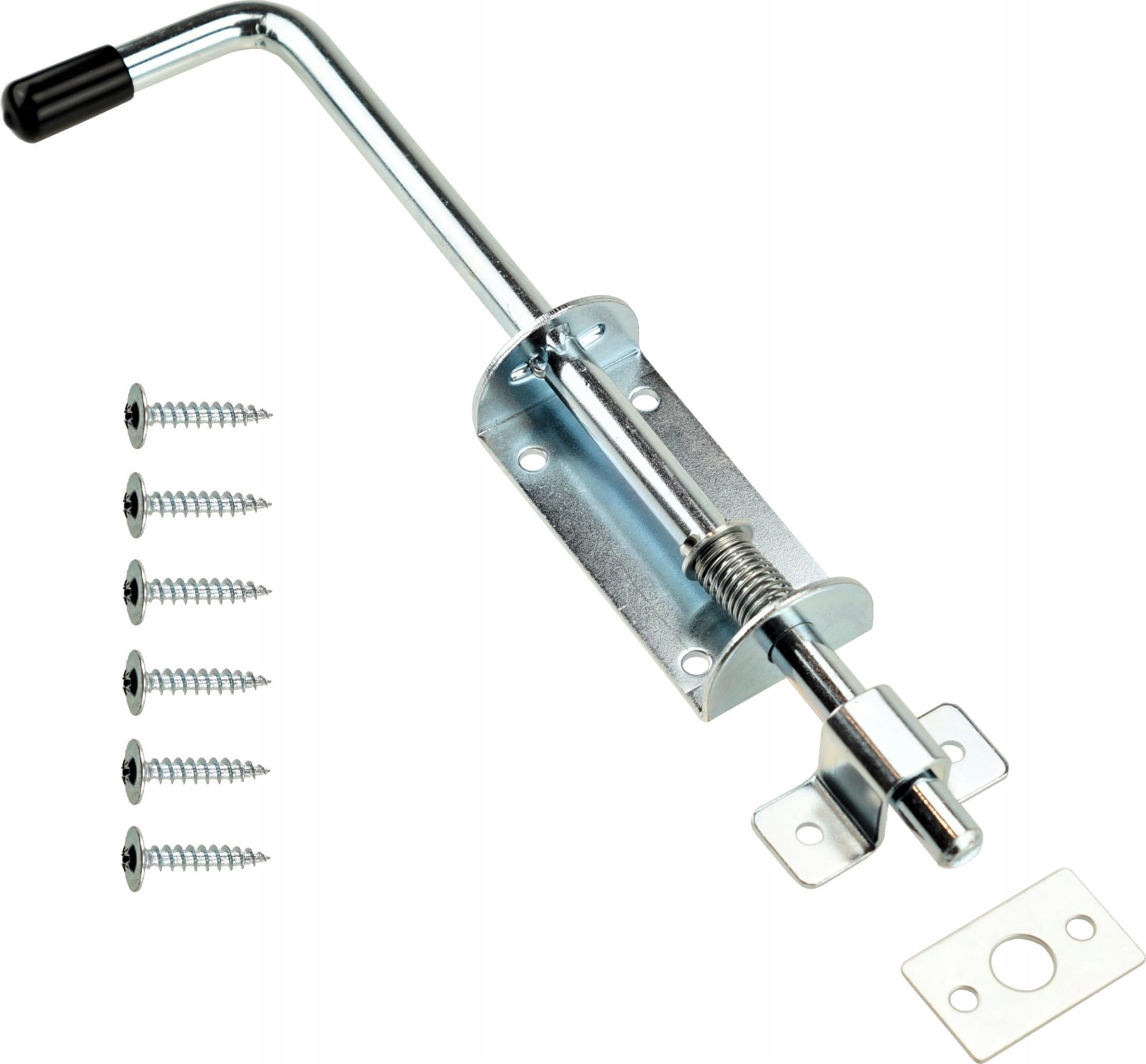 FEINZ | Garagentor-Riegel - 300 mm - Schwarz - Sicherheitsmechanismus - langlebig und robust FEINZ-KA1398
