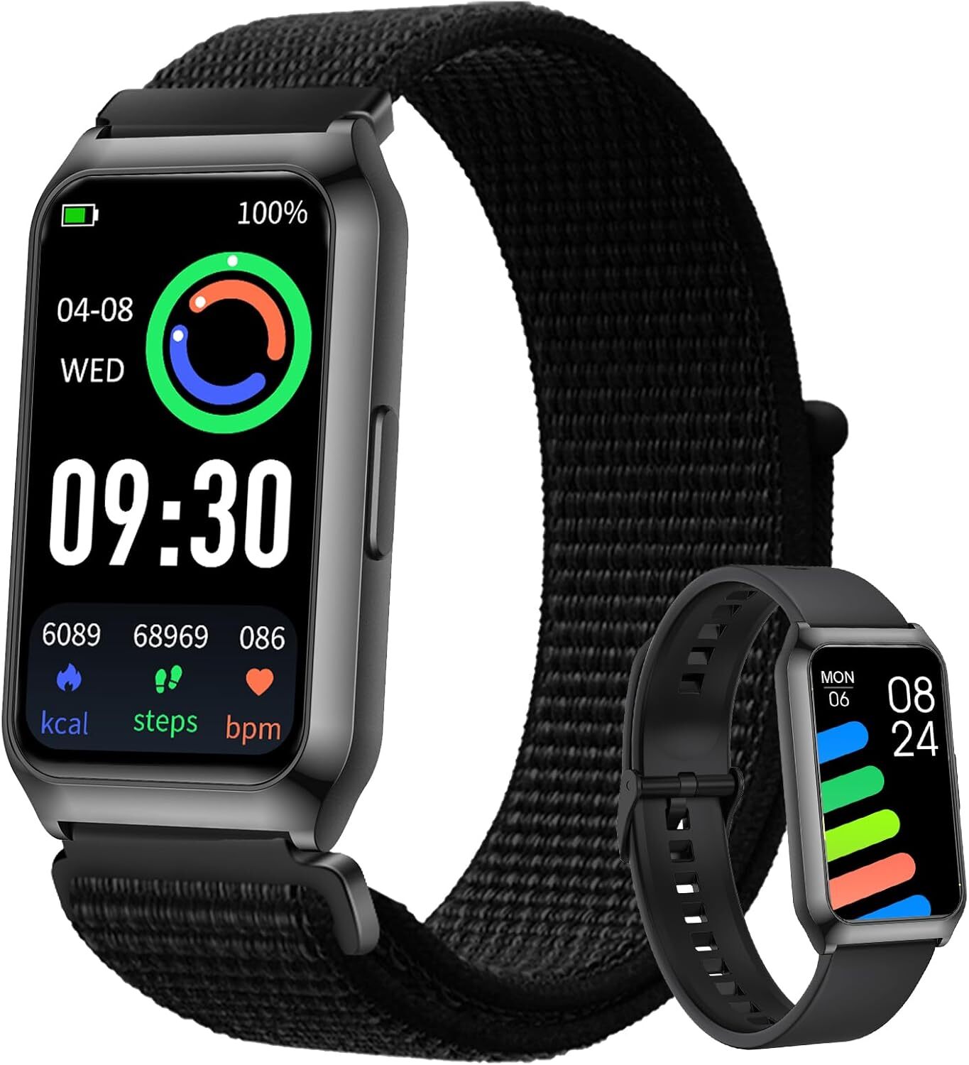 Fitoncloud Fur Damen mit Pulsmesser SpO2 Schlafmonitor, 26 Sportmodi Aktivitätstracker, Nachrichten Whatsapp, wasserdichte IP68