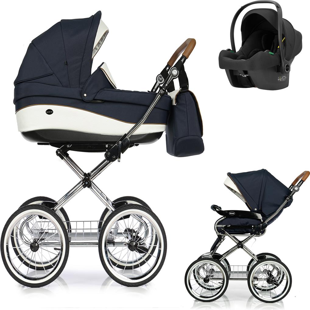 Emma Classic 4 in 1 inkl. Sportsitz, Autositz und Zubehör in Farbe Navy-Creme (E-6) - erhältlich in 6 weiteren Farben
