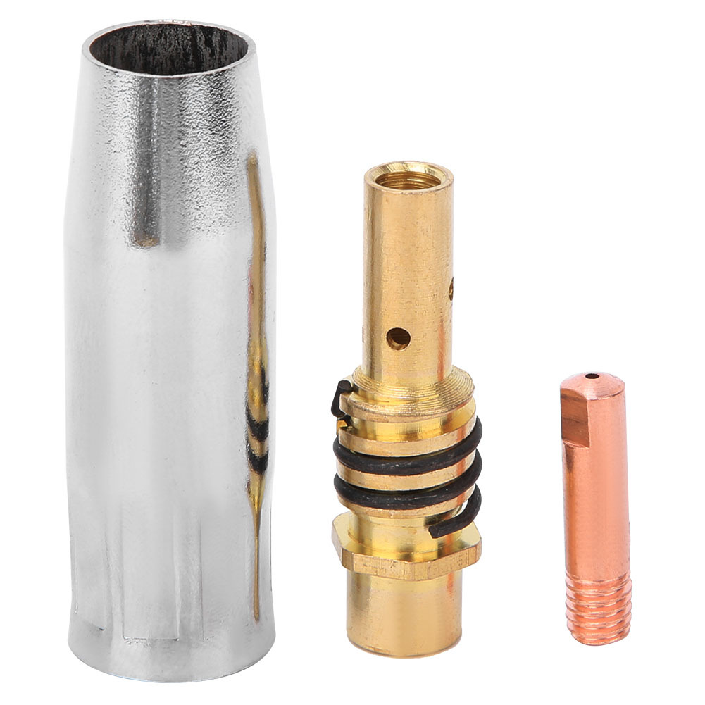 Cocosity Schweißpistole Schutzdüse,Schweißpistole Kontaktspitze,Schweißpistole Düsenhalter,Schweißpistole Kits,Schweißpistole Kits für Binzel 15AK