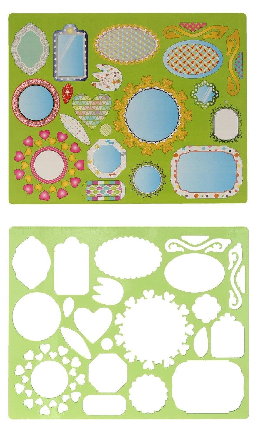 NoBrand Zeichenvorlage Spiegel, 27x19cm