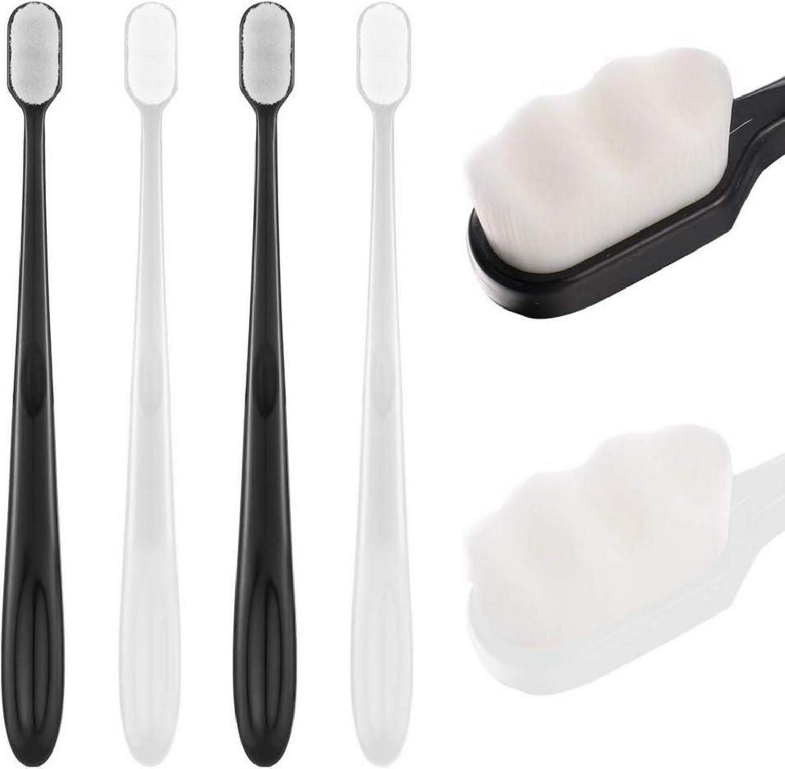 metagio 4 ks zubná kefka Soft Micro Nano Extra Soft, 20 000 štetín