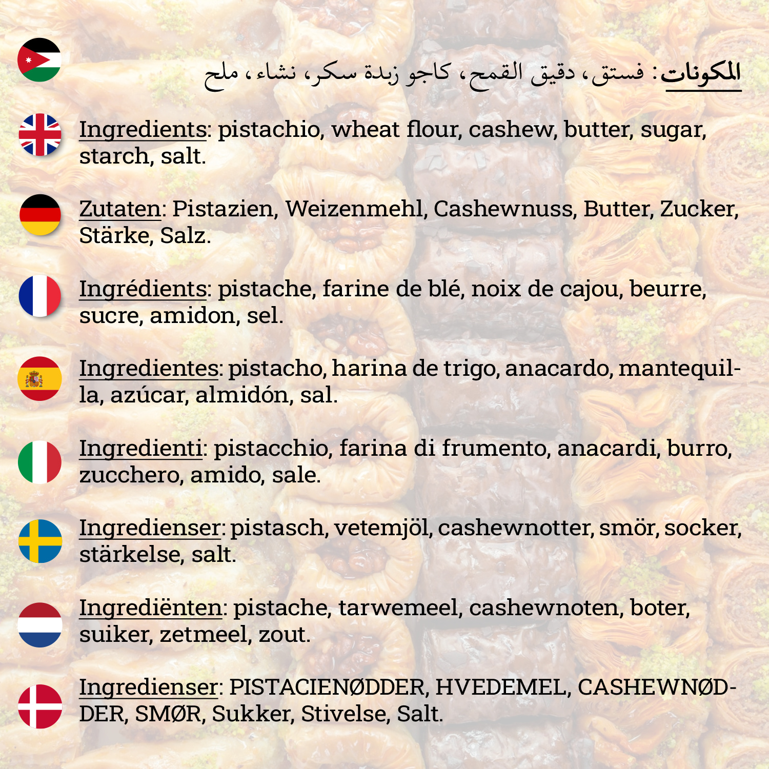 gama-zuckersuess GmbH Baklava 425g