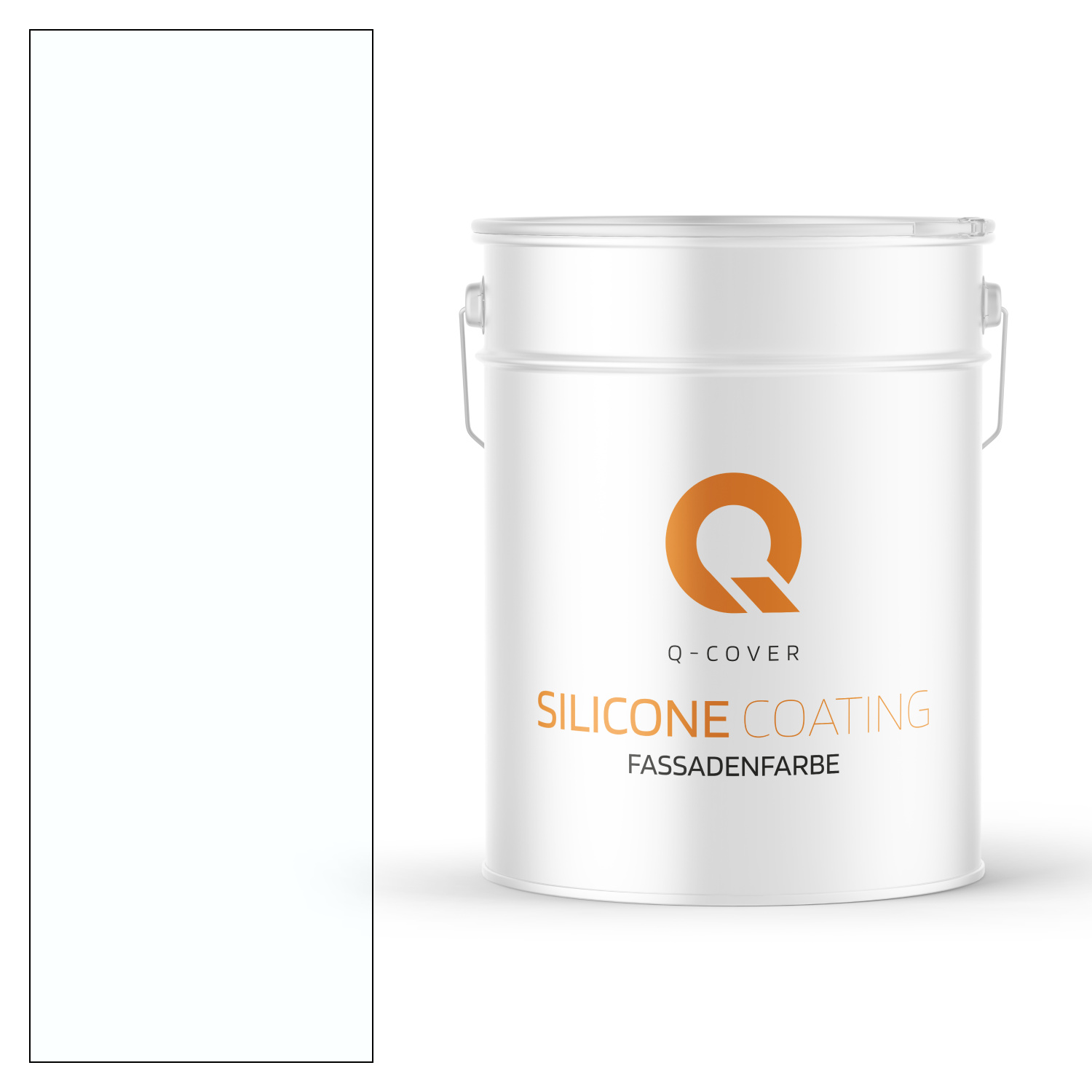 Q-Cover Silikonharz Fassadenfarbe | Aussenfarbe | Außen Wandfarbe | Hausfarbe | Außenfarbe | Wetterfest | Schneeweiß 10L fe_10