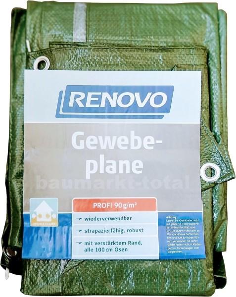 HAGEBAU ZL Renovo Gewebeplane 4x6 grün m. Ösen ca.90 g/m2 855237